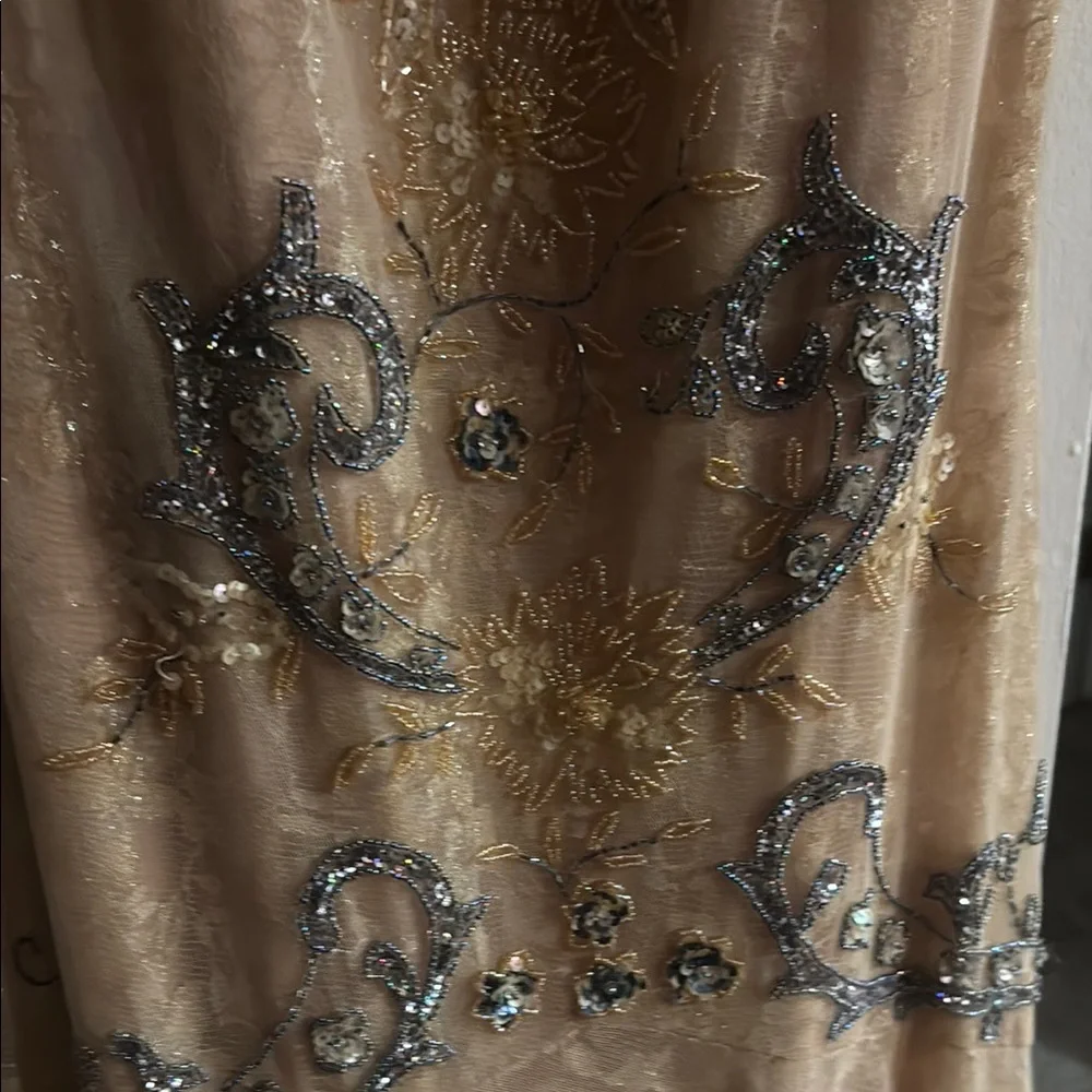 Sue Wong Elegant Cream Gown - Picture 4 of 9